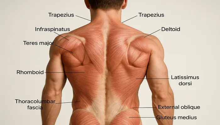 anatomy of back muscles lats traps teres major minor rhomboids scapula pullups rows are pull-ups enough for back